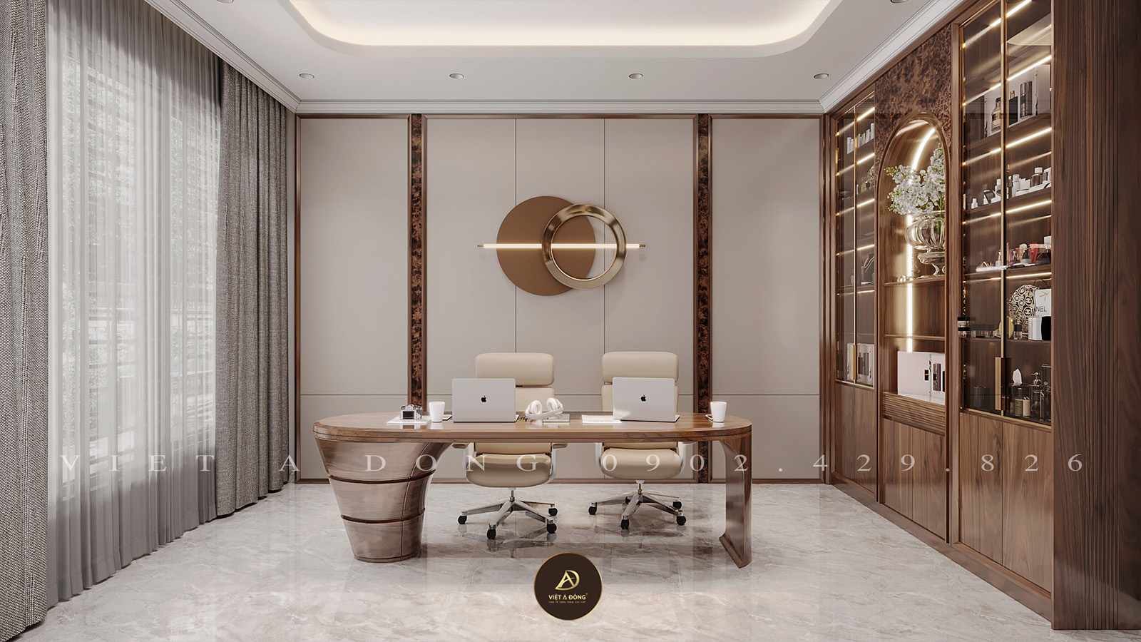 Tại sao nên chọn bàn làm việc gỗ óc chó cho lãnh đạo